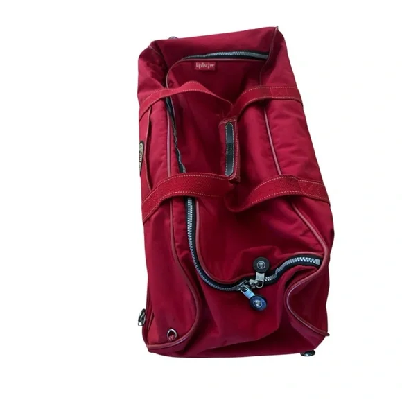 Kipling Bold Red Travel Duffel - Picture 6 of 16